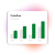 Cashflow accounting software: Profit and loss bar graph report by month.